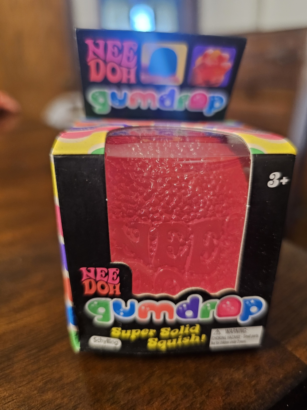 Needoh Gumdrop Super Solid Squish - Bright Red